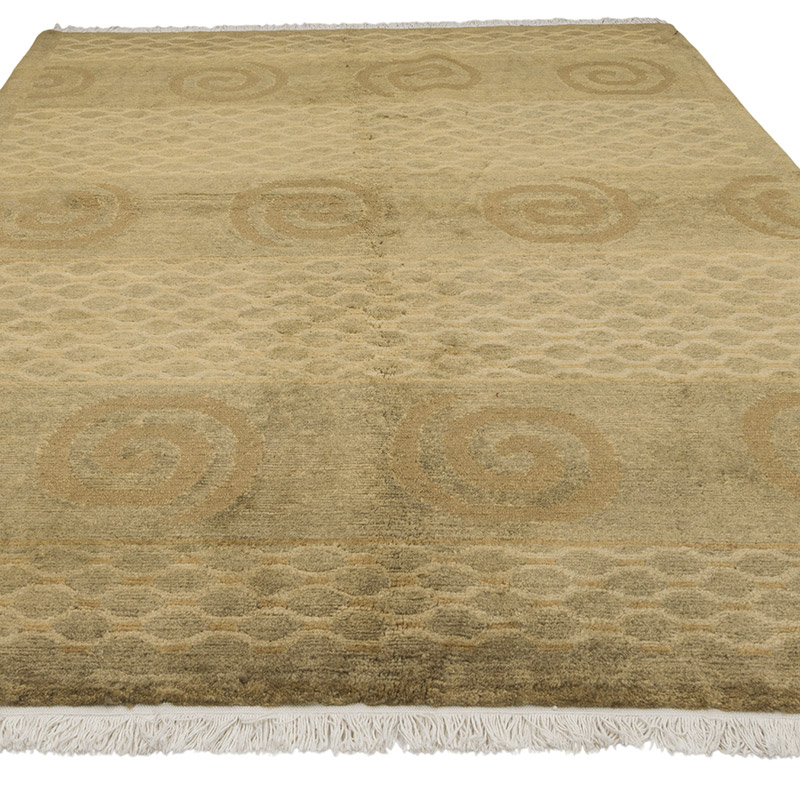 New Contemporary Hand-Knotted Rug - K0082369