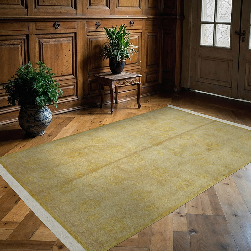 Nueva Alfombra Anudada a Mano - K0082373