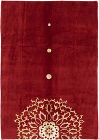 New Hand-Knotted Wool Oushak Rug