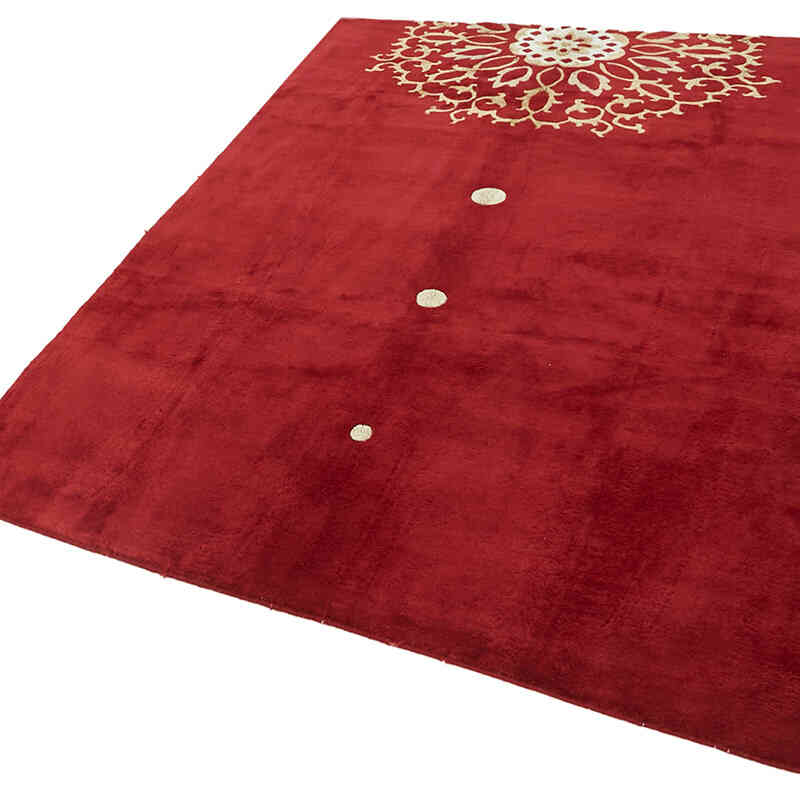 New Hand-Knotted Wool Oushak Rug - K0082375