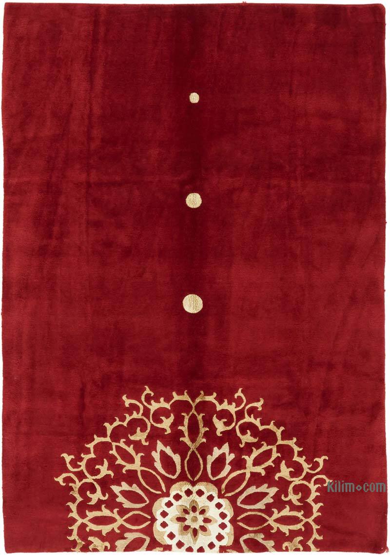 New Hand-Knotted Wool Oushak Rug - K0082375