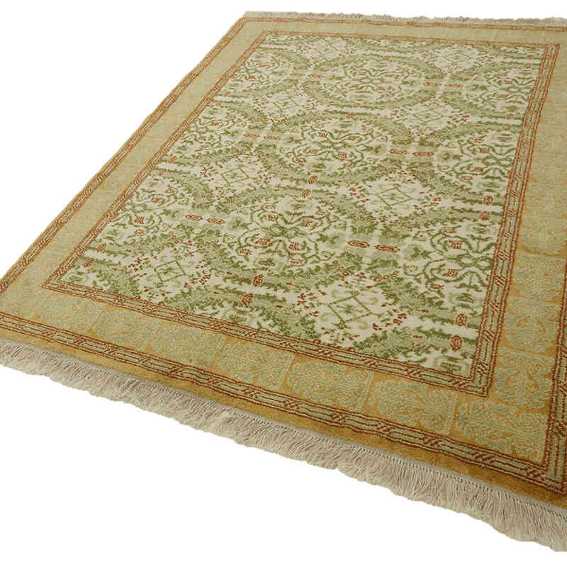 New Hand-Knotted Wool Oushak Rug - K0082380