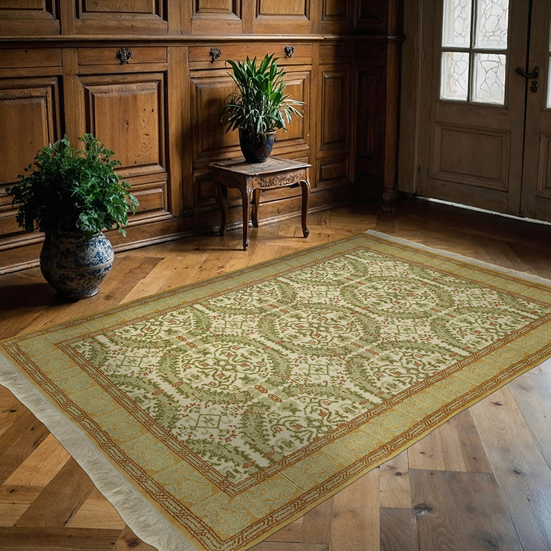 New Hand-Knotted Wool Oushak Rug - K0082380