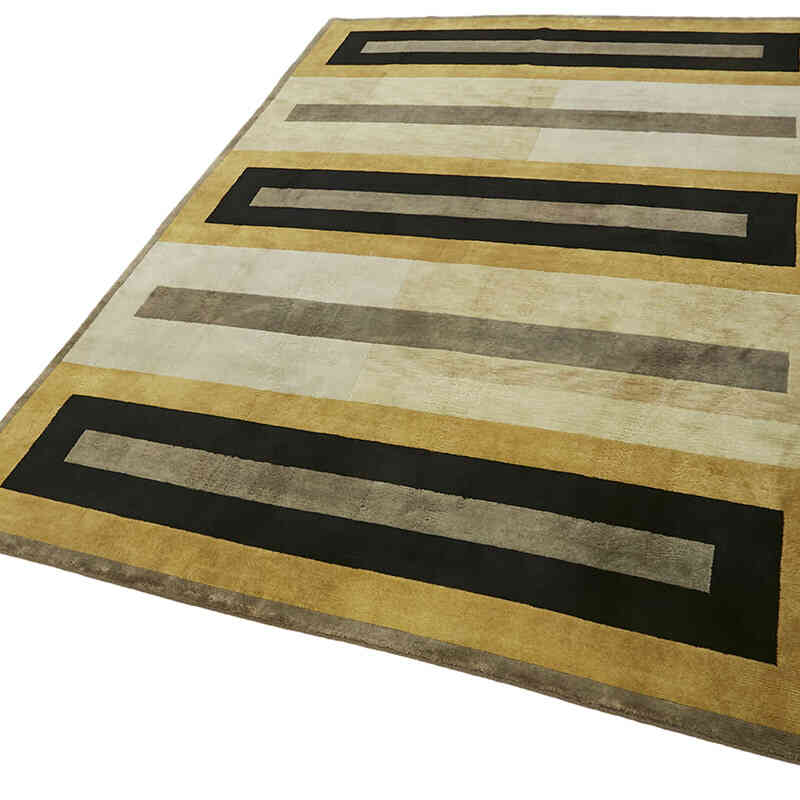 New Contemporary Hand-Knotted Rug - K0082384