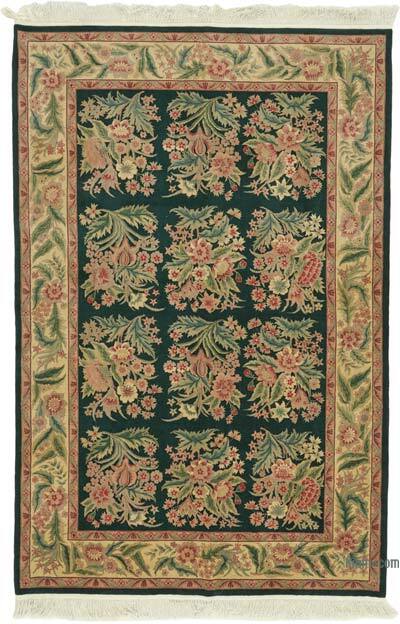 New Hand-Knotted Wool Oushak Rug