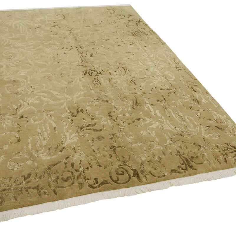 New Contemporary Hand-Knotted Rug - K0082386