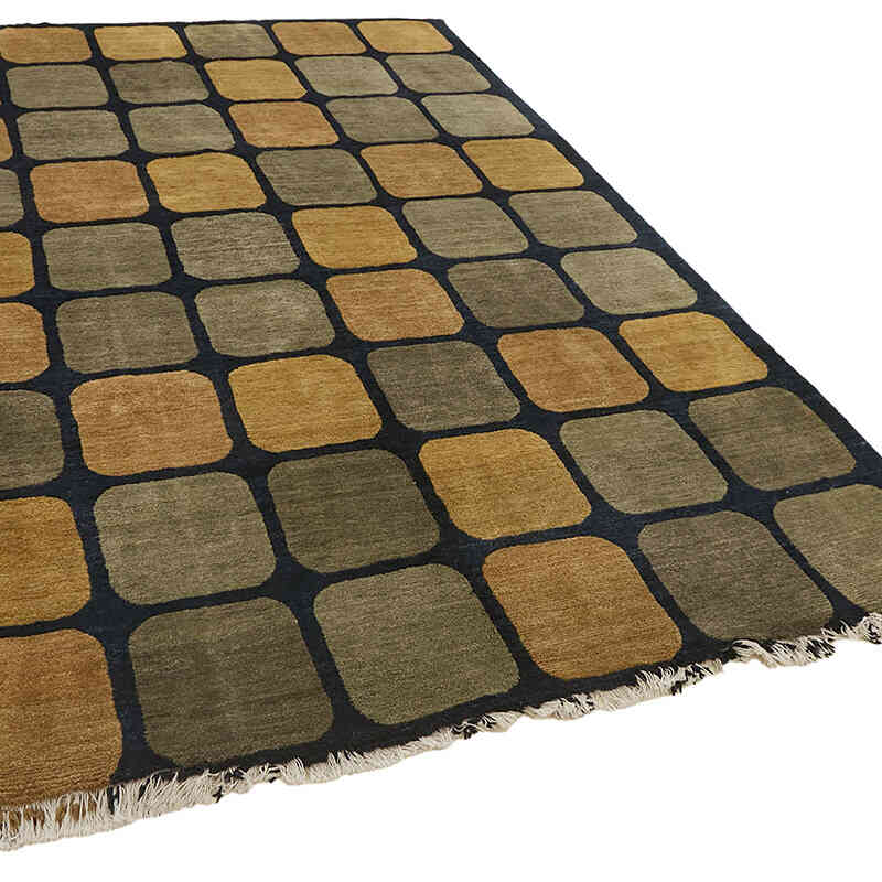 New Contemporary Hand-Knotted Rug - K0082391