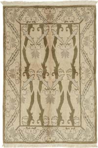 New Hand-Knotted Wool Oushak Rug