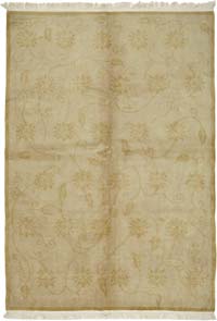 New Hand-Knotted Wool Oushak Rug