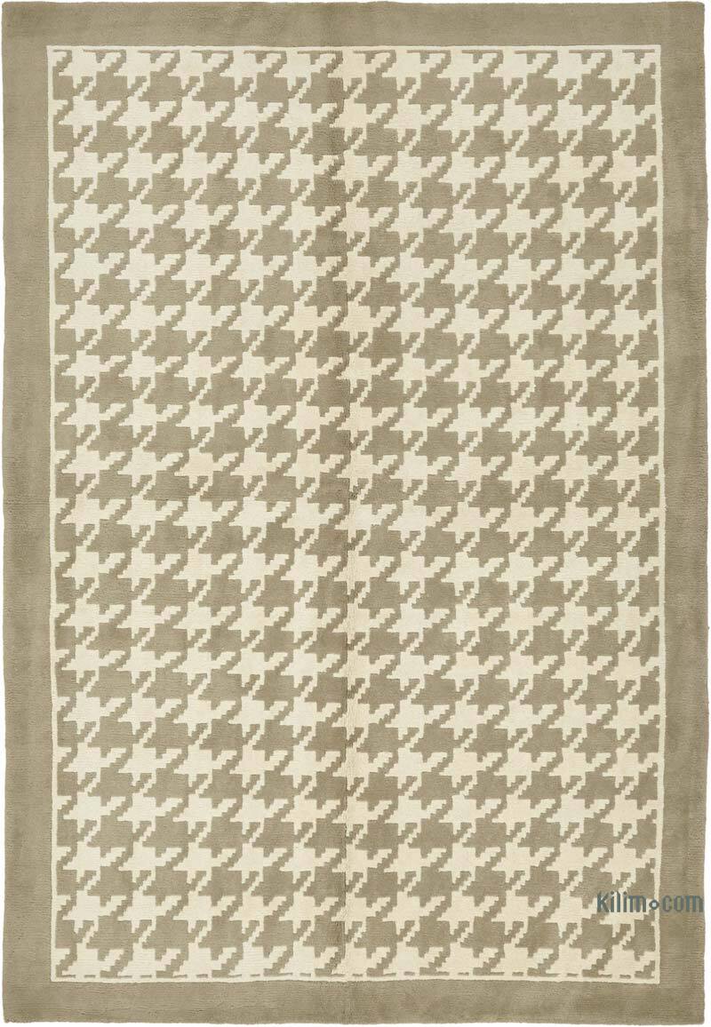 New Contemporary Hand-Knotted Rug - K0082396