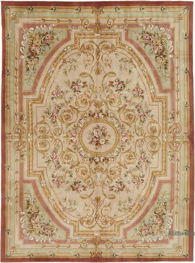 New Hand-Knotted Wool Oushak Rug