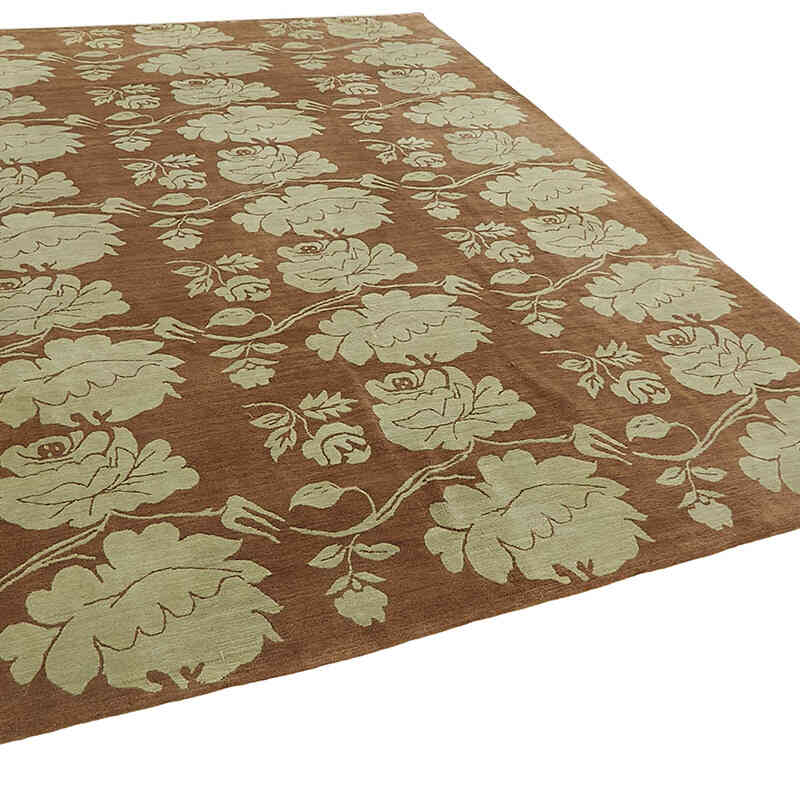 Nueva Alfombra Oushak Tejida a Mano - K0082401