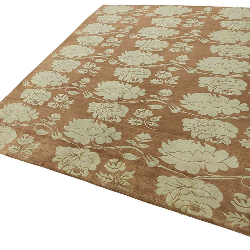 Nueva Alfombra Oushak Tejida a Mano - K0082401