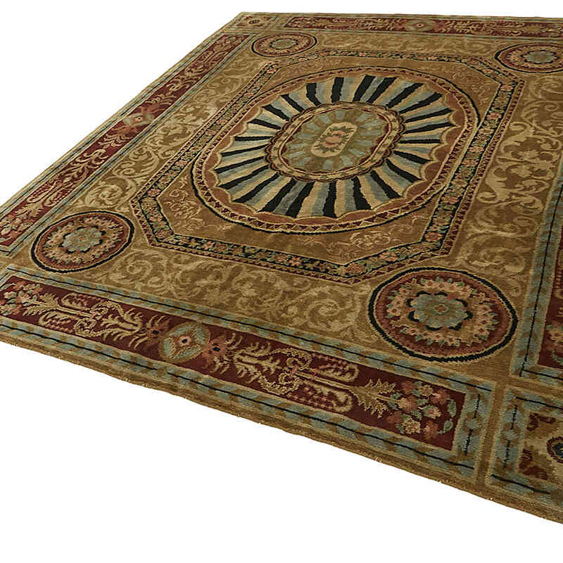 New Hand-Knotted Wool Oushak Rug - K0082402