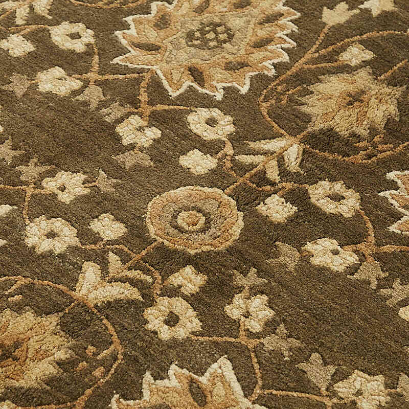 New Hand-Knotted Wool Oushak Rug - K0082409