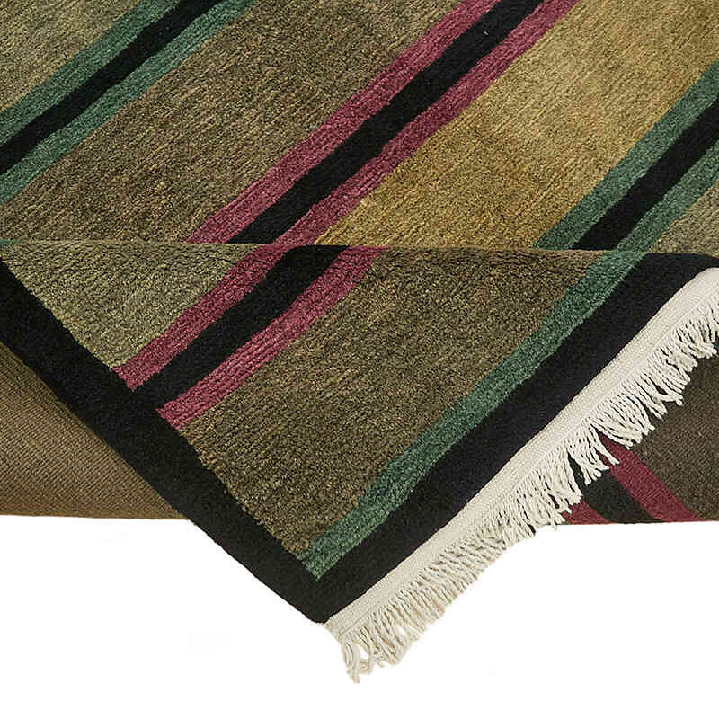 New Contemporary Hand-Knotted Rug - K0082411