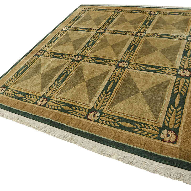 Nueva Alfombra Oushak Tejida a Mano - K0082412