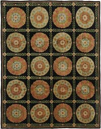 New Hand-Knotted Wool Oushak Rug