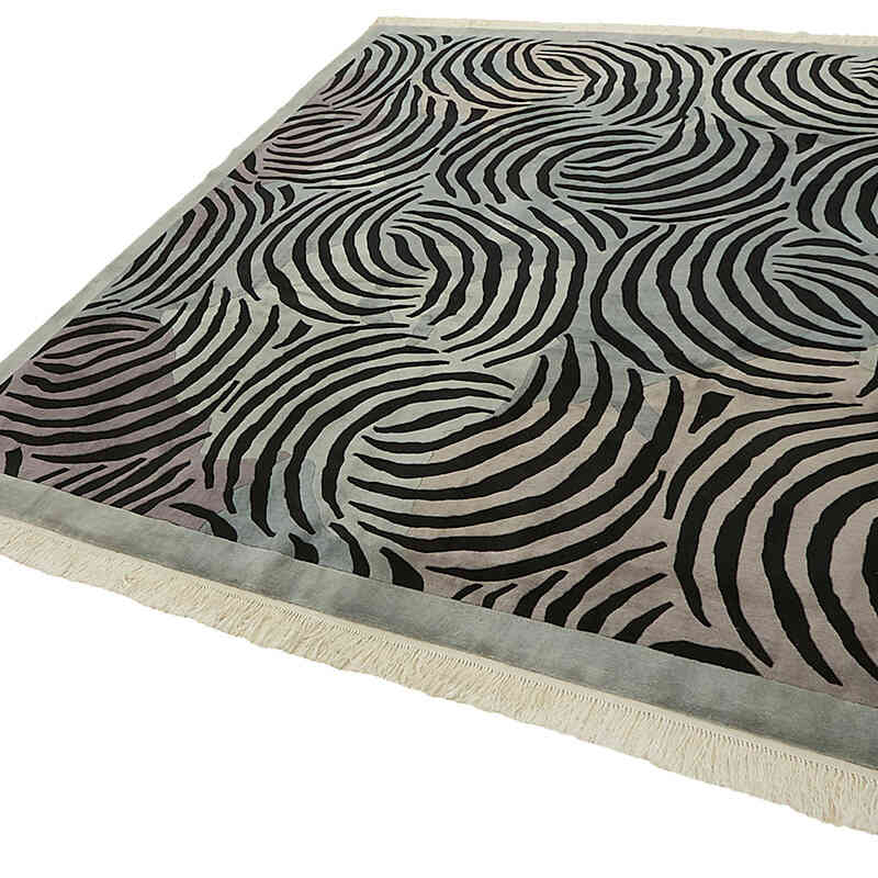 New Contemporary Hand-Knotted Rug - K0082419