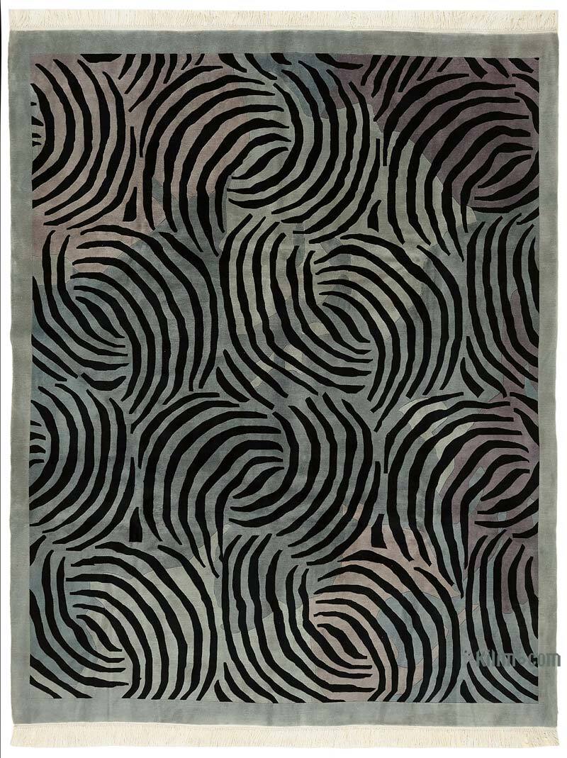 New Contemporary Hand-Knotted Rug - K0082419