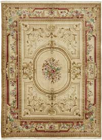 New Hand-Knotted Wool Oushak Rug