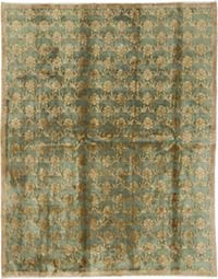 New Hand-Knotted Wool Oushak Rug
