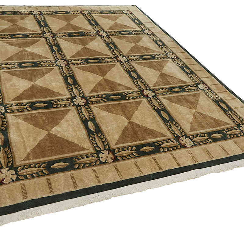 New Hand-Knotted Wool Oushak Rug - K0082430