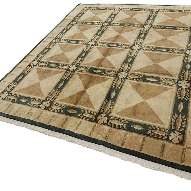 New Hand-Knotted Wool Oushak Rug - K0082430