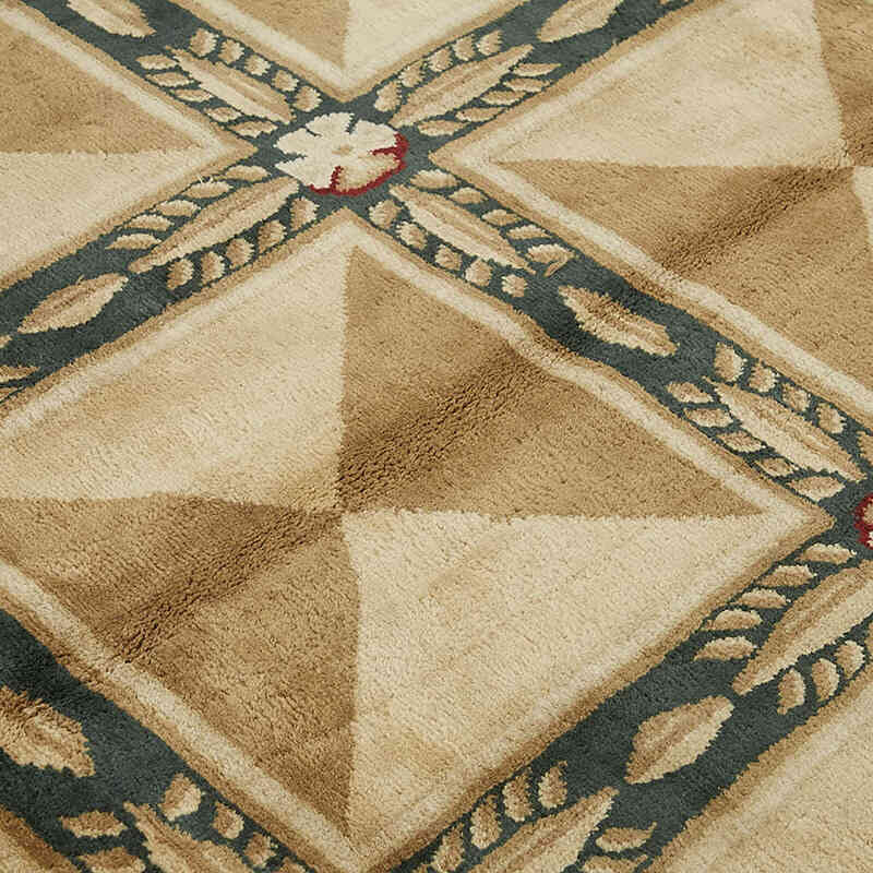New Hand-Knotted Wool Oushak Rug - K0082430