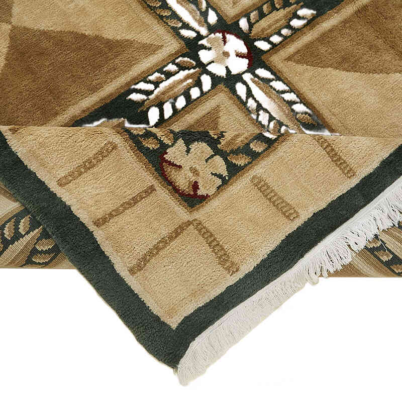 New Hand-Knotted Wool Oushak Rug - K0082430