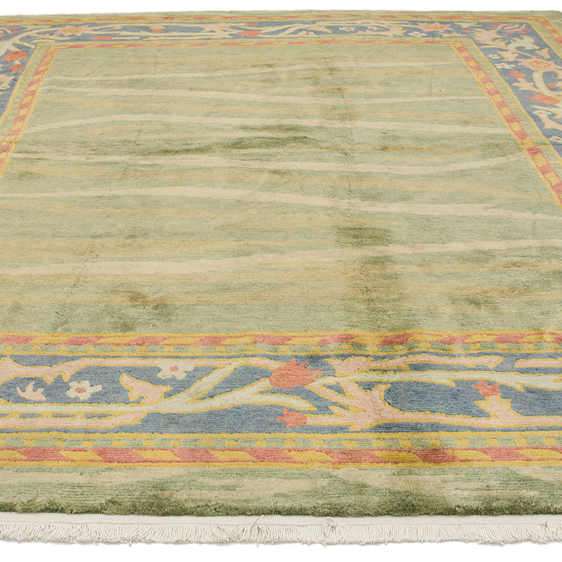New Hand-Knotted Wool Oushak Rug - K0082431