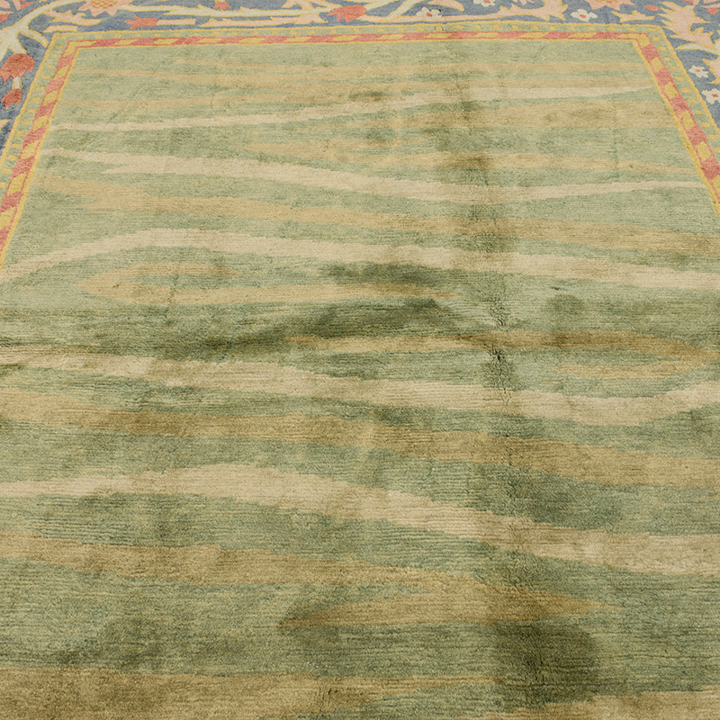 New Hand-Knotted Wool Oushak Rug - K0082431
