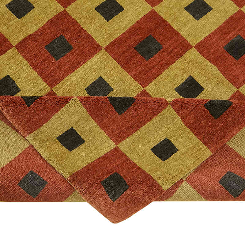 New Contemporary Hand-Knotted Rug - K0082434