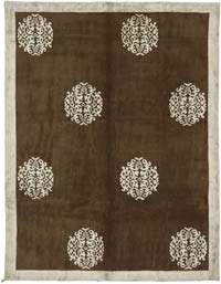 New Hand-Knotted Wool Oushak Rug