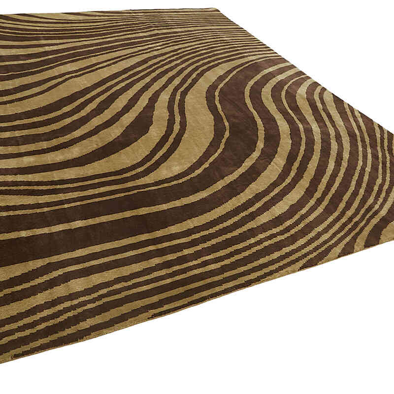 New Contemporary Hand-Knotted Rug - K0082441