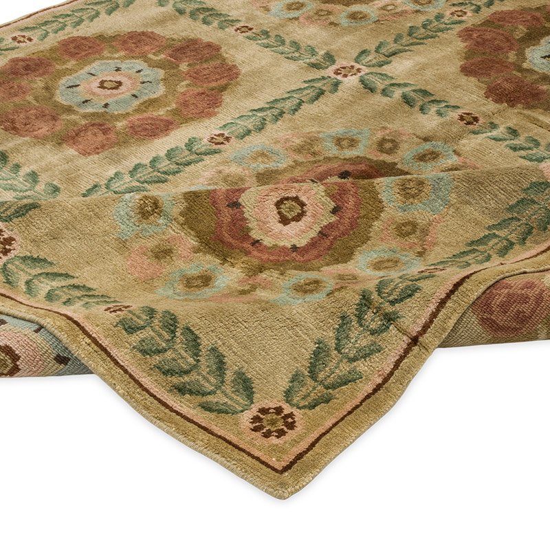 New Hand-Knotted Wool Oushak Rug - K0082444