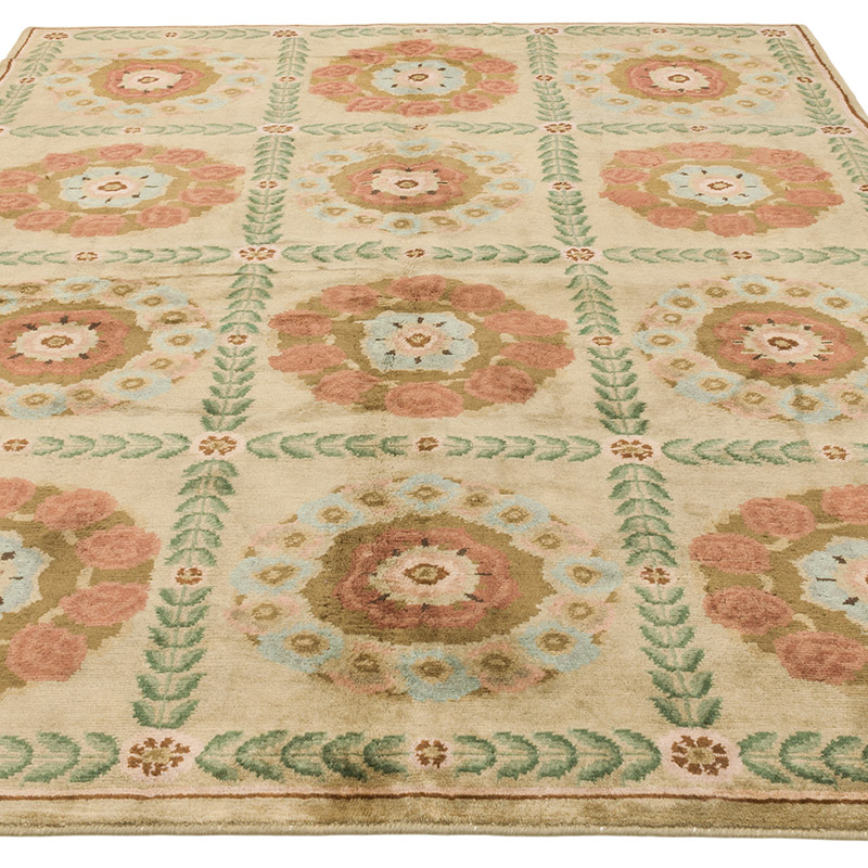 New Hand-Knotted Wool Oushak Rug - K0082444