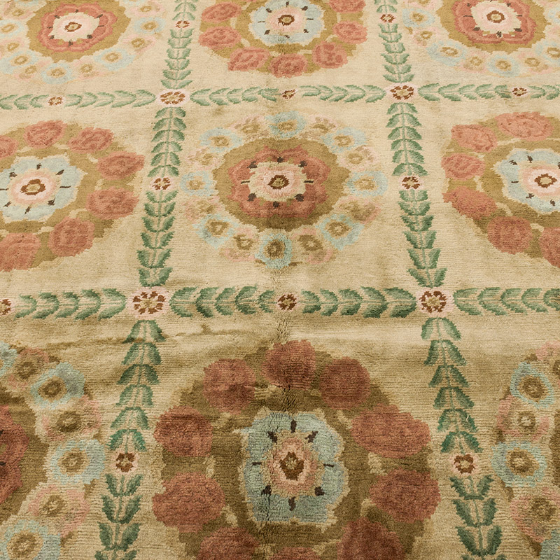 New Hand-Knotted Wool Oushak Rug - K0082444