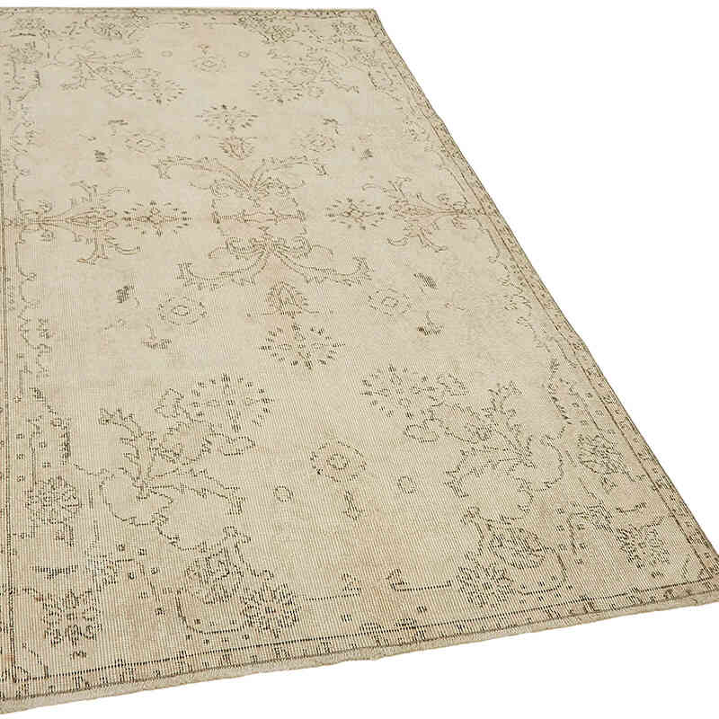 Alfombra Vintage Turca Anudada a Mano - 114 cm x 208 cm - K0082615