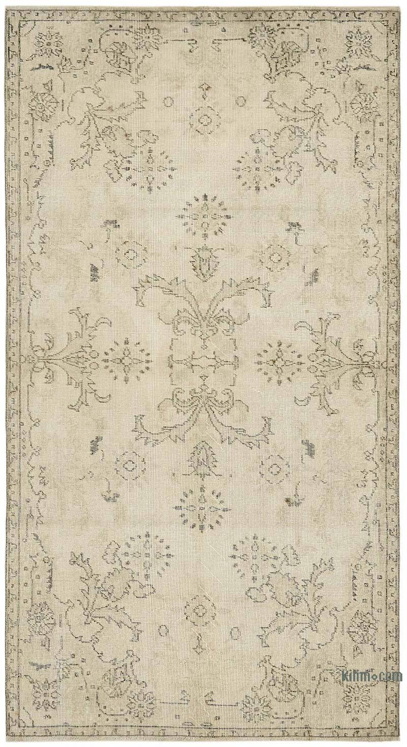 Alfombra Vintage Turca Anudada a Mano - 114 cm x 208 cm - K0082615