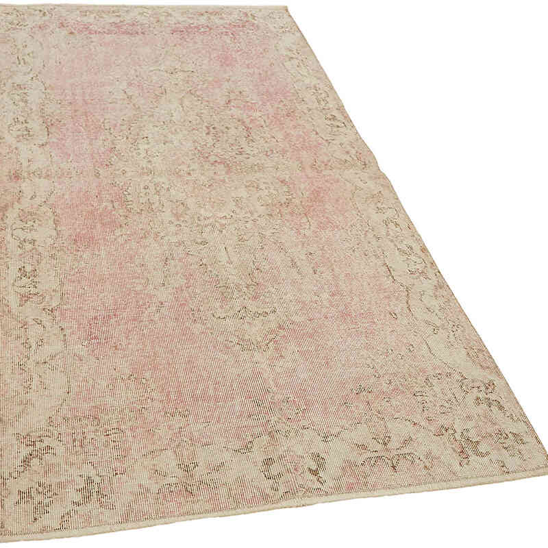 Alfombra Vintage Turca Anudada a Mano - 113 cm x 208 cm - K0082616