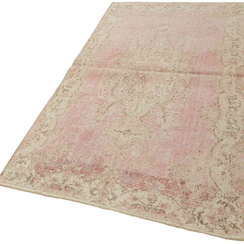 Alfombra Vintage Turca Anudada a Mano - 113 cm x 208 cm - K0082616