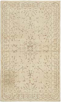 Vintage Turkish Hand-Knotted Rug - 4'  x 6' 8" (48" x 80")