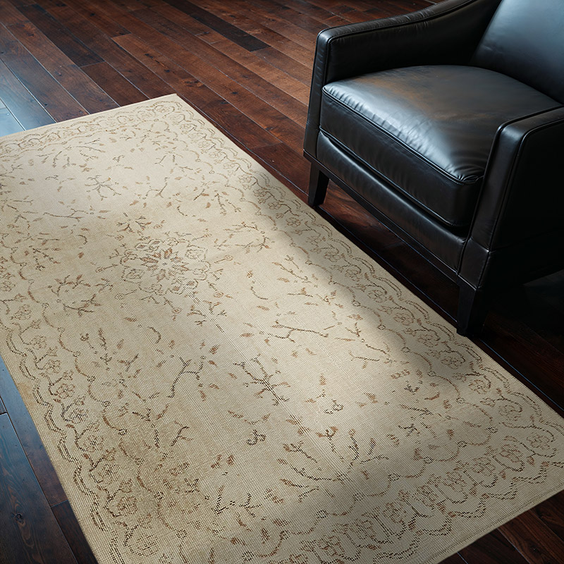 Vintage Turkish Hand-Knotted Rug - 4'  x 6' 8" (48" x 80") - K0082617