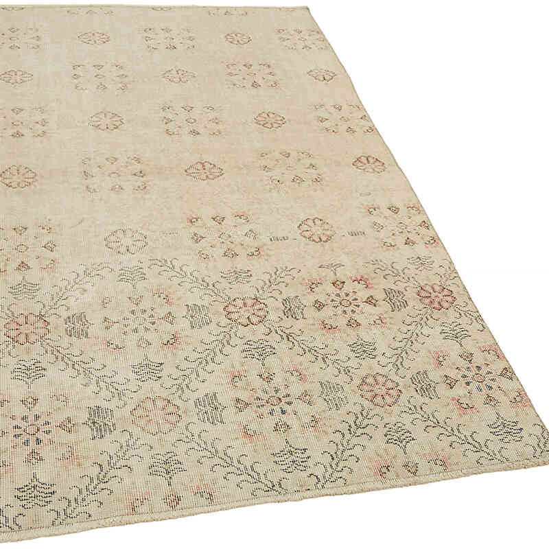 Alfombra Vintage Turca Anudada a Mano - 118 cm x 202 cm - K0082620