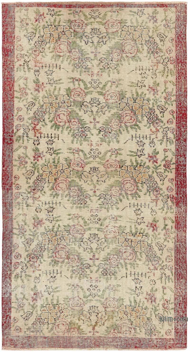 El Dokuma Vintage Halı - 106 cm x 194 cm - K0082621