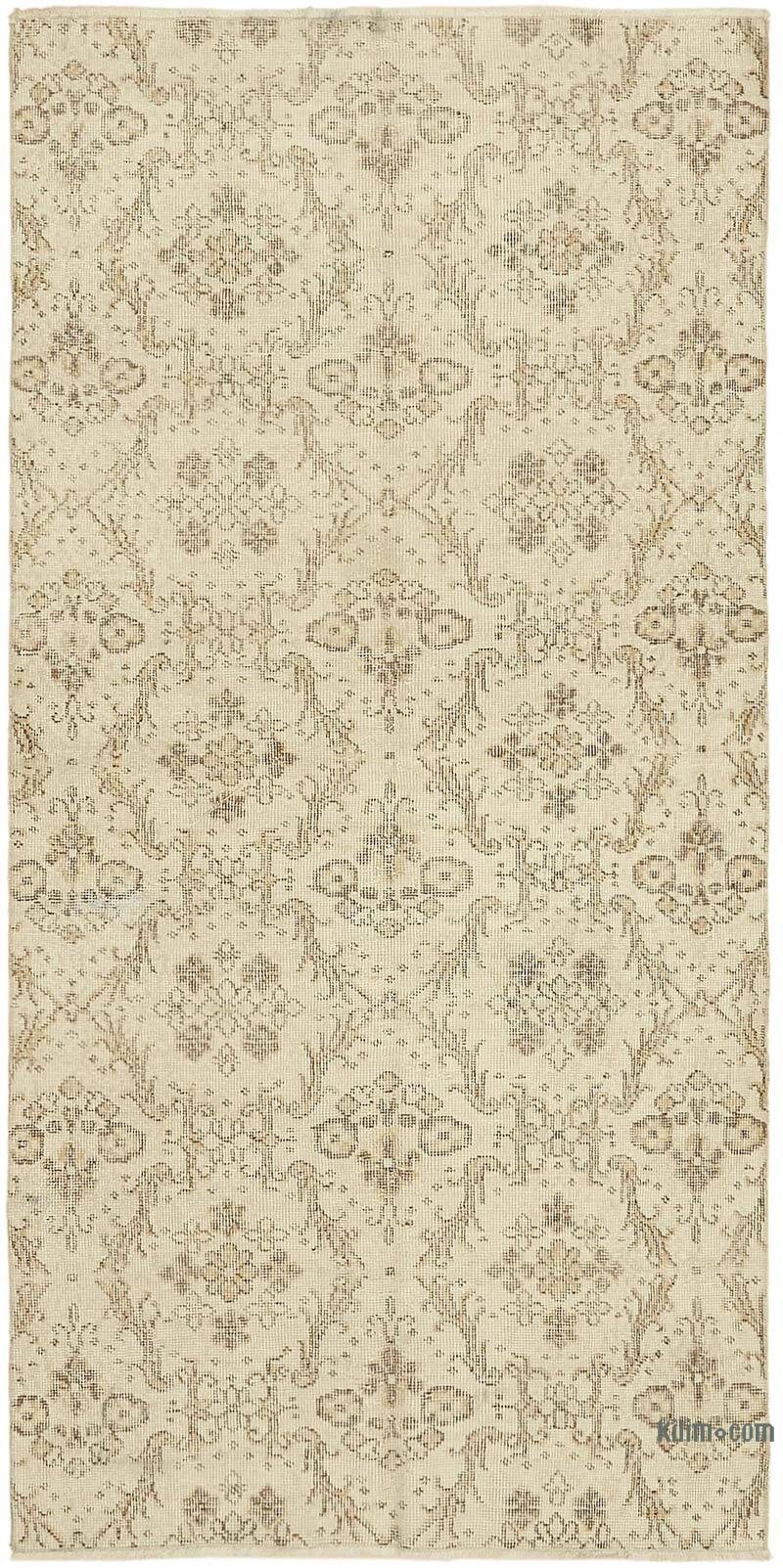 Vintage Turkish Hand-Knotted Rug - 3' 6" x 7'  (42" x 84") - K0082623