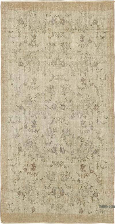 Alfombra Vintage Turca Anudada a Mano - 104 cm x 201 cm