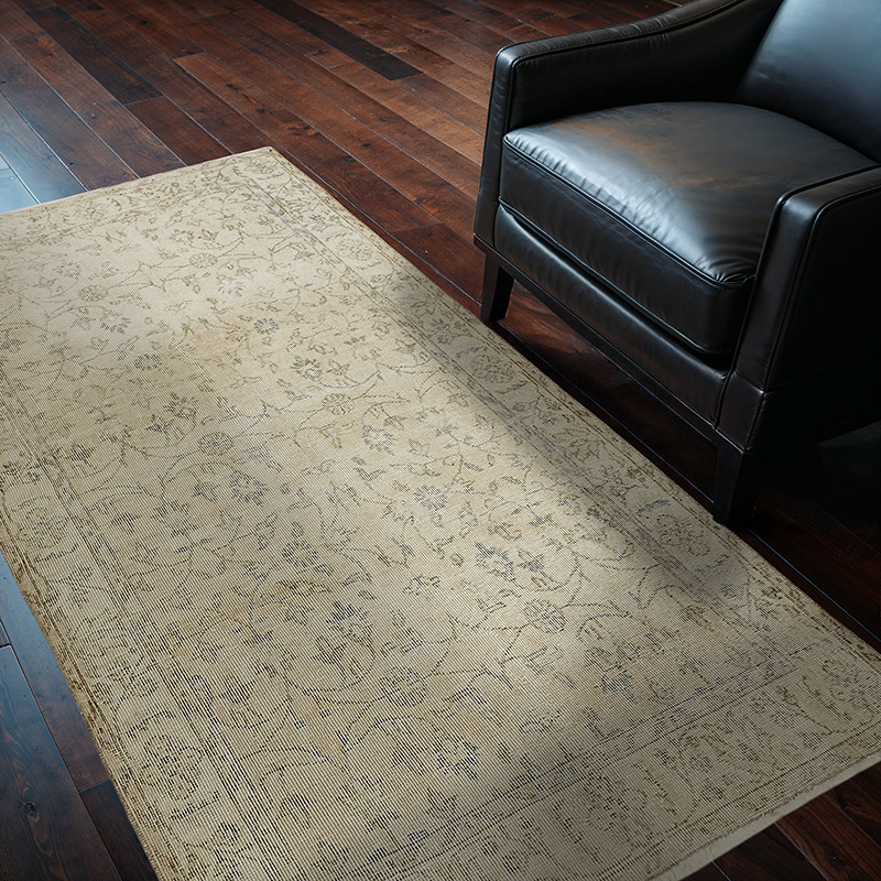 Vintage Turkish Hand-Knotted Rug - 3' 10" x 6' 3" (46" x 75") - K0082626