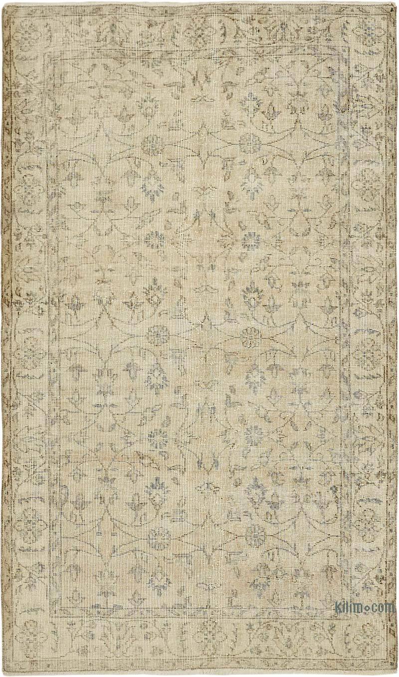 Alfombra Vintage Turca Anudada a Mano - 116 cm x 191 cm - K0082626